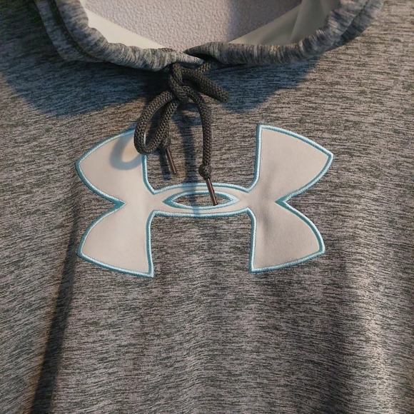 Under Armour Hoodie M Spacedye Green Spacedye L embroidered logo - Picture 2 of 5